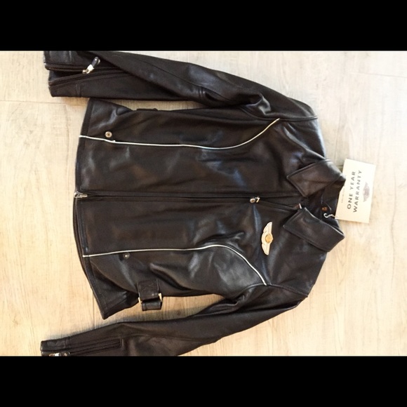 Authentic Harley Davidson leather jacket w tag - Picture 3 of 6